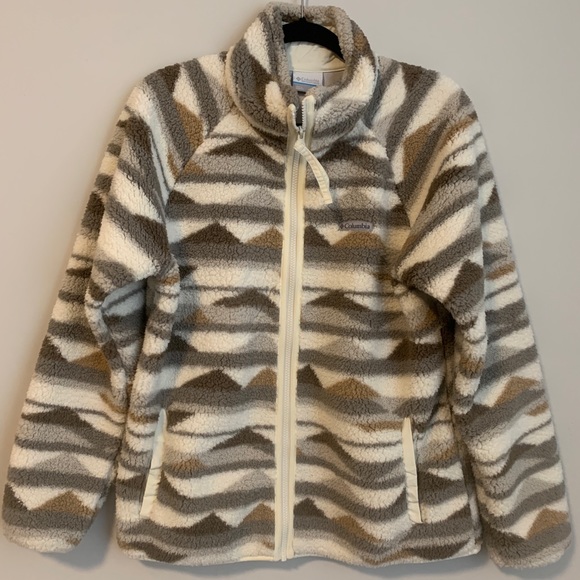 Columbia Jackets & Blazers - Printed Columbia Fleece Women’s Large